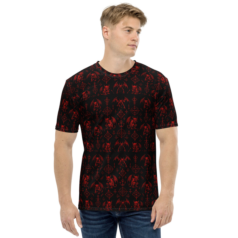 The Fifth Circle Red T-Shirt – Horror Winged Demon Shirt