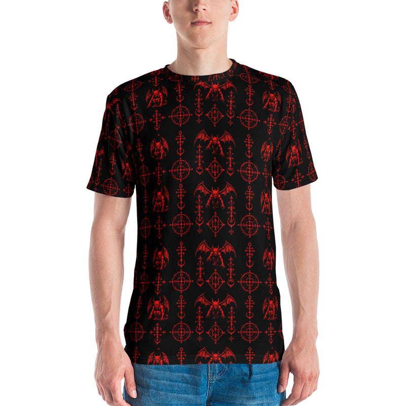 The Sixth Circle Red T-Shirt – Horror Winged Demon Shirt