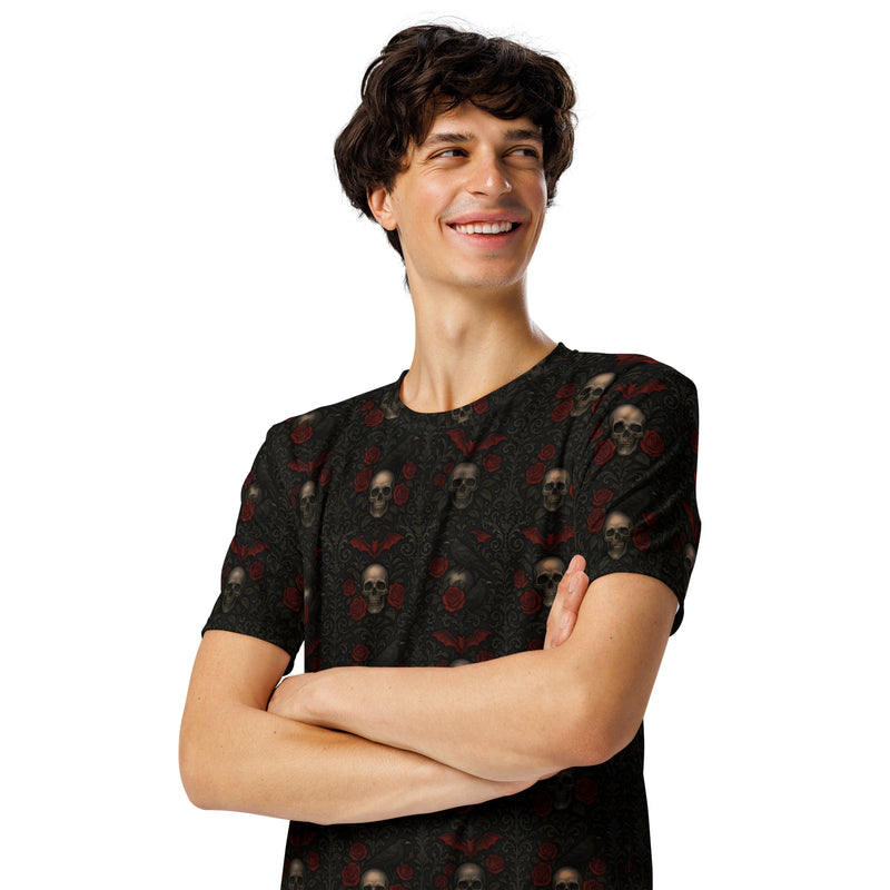 Crimson Mourning T-Shirt – Horror Victorian Floral Shirt