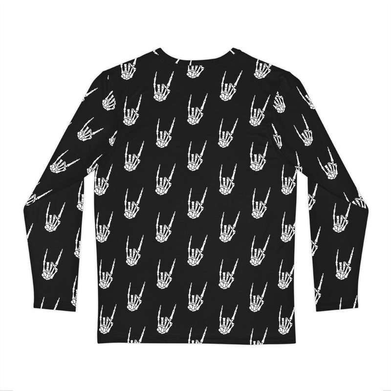 Raise the Devil Long Sleeve Shirt – Horror Skeleton Hand Tee