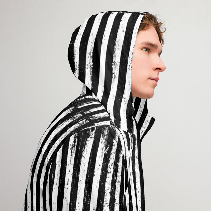 Black Parade Hooded Windbreaker – Vintage Carnival Horror Jacket