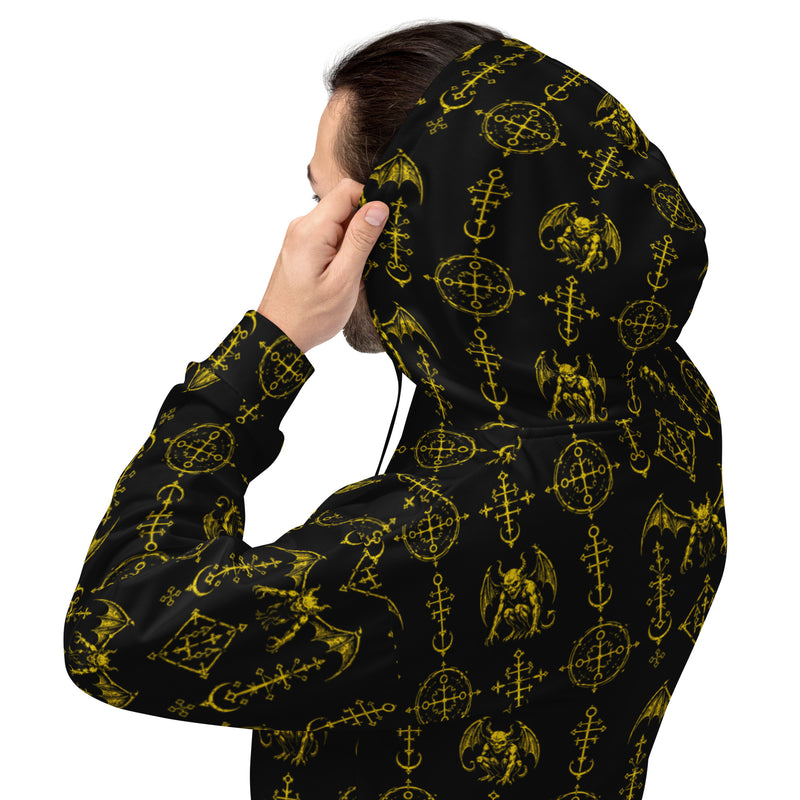 The Sixth Circle Yellow Hoodie – Hellspawn Guardian Pullover Sweatshirt