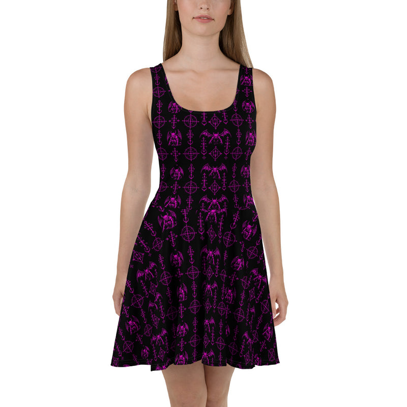 The Sixth Circle Pink Skater Dress – Hellspawn Guardian Horror Clothing