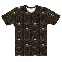 Midway of Death T-shirt featuring an all-over vintage carnival skull pattern inspired by abandoned circuses and The Last Carnivale Collection.