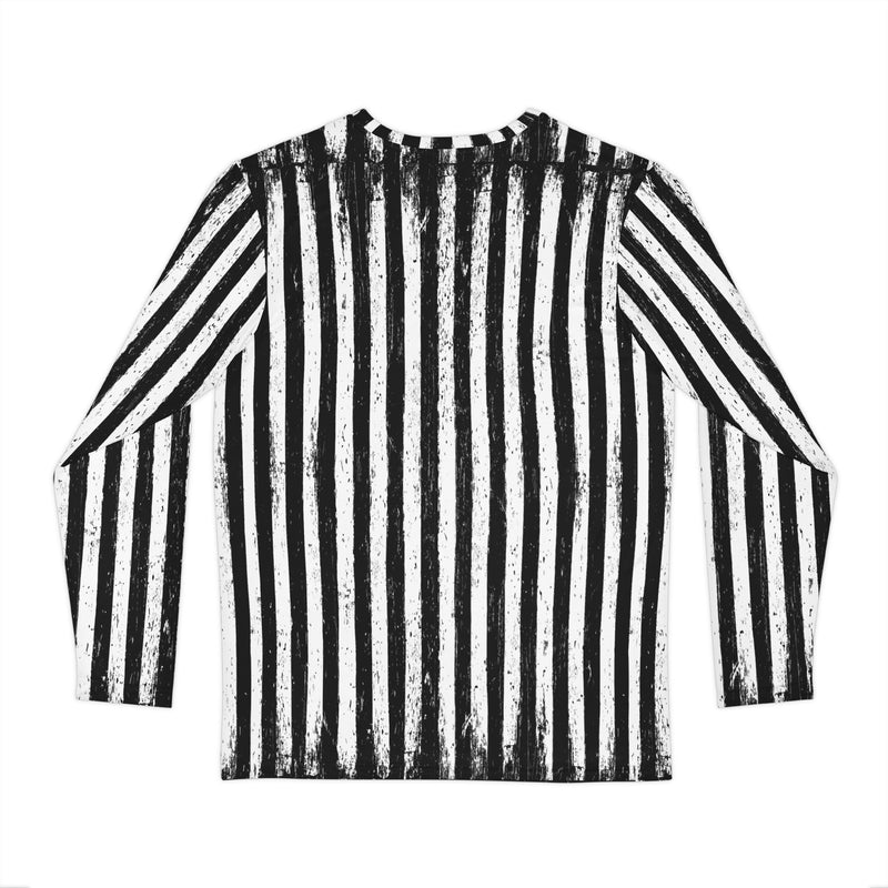 Black Parade Long Sleeve Shirt – Horror Vertical Stripe Tee