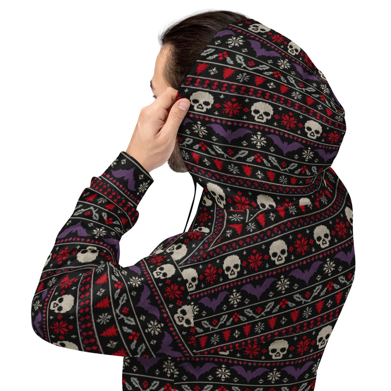 Merry Skull-Mas Hoodie – Horror Christmas Sweatshirt