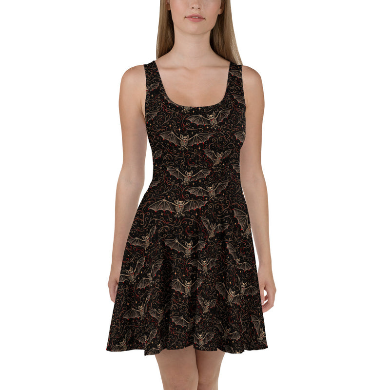 Nocturnal Requiem Skater Dress – Vampire Horror Clothing