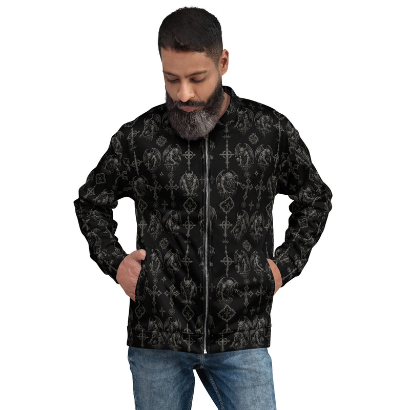 Wardens of Stone Bomber Jacket – Gargoyle Horror Jacket