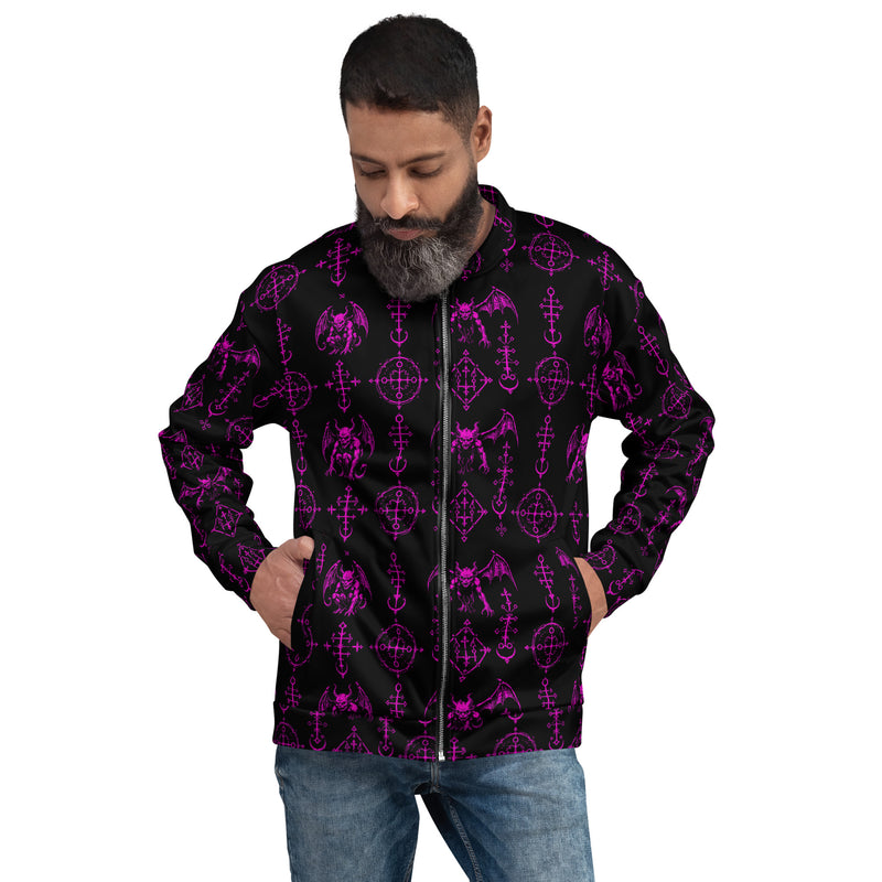 The Sixth Circle Pink Bomber Jacket – Demon Horror Jacket