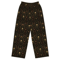 Midway of Death lounge pants featuring an all-over haunted carnival pattern from The Last Carnivale and Midnight Comfort collections.