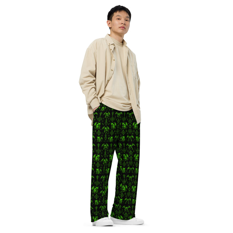 The Fifth Circle Green Lounge Pants – Demon Horror Loungewear