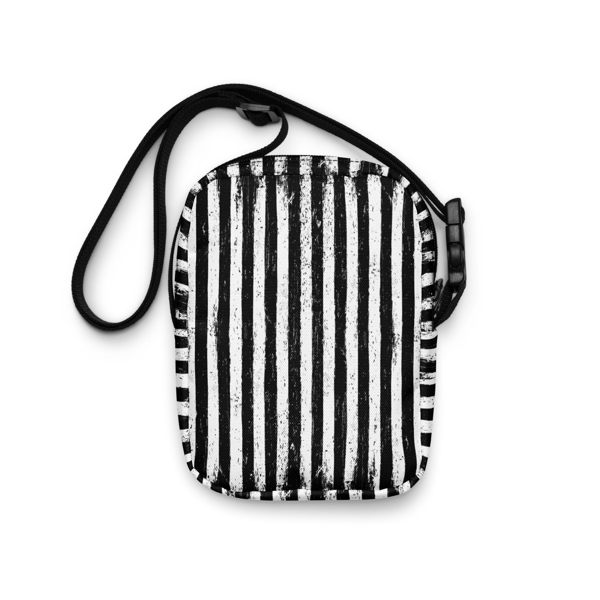 Black Parade utility crossbody bag featuring vintage carnival horror artwork from The Last Carnivale collection.
